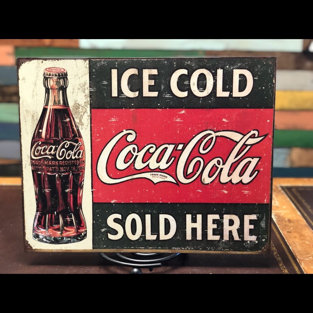 Coca Cola Advertising Metal Tin Sign New